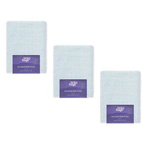 3 new MOONLIGHT JADE Wild Sage Savannah Quick Dry 90% Cotton 30"x54" BATH Towels